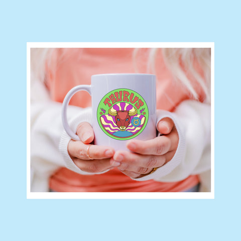 Taurus 11 ounce groovy mug