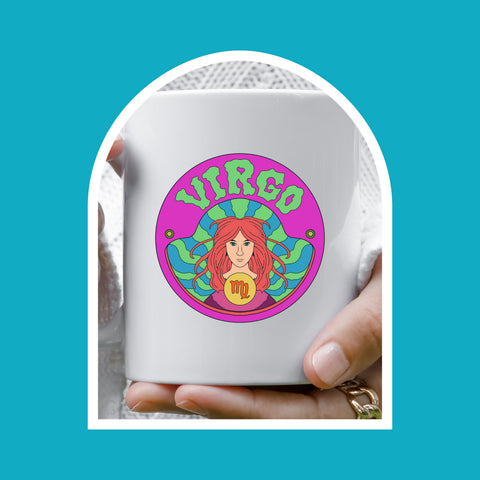 Virgo 11 ounce groovy mug