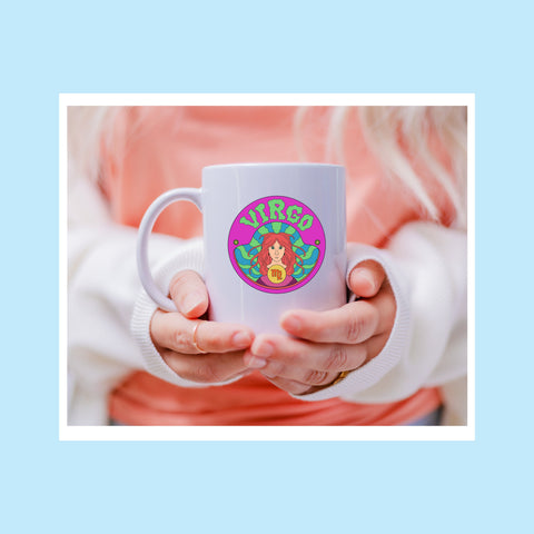 Virgo 11 ounce groovy mug