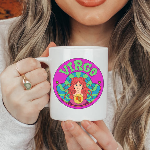Virgo 11 ounce groovy mug