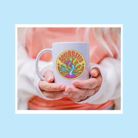Aquarius 11 ounce groovy mug