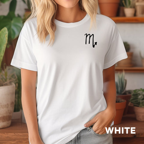 Scorpio handwritten symbol shirt