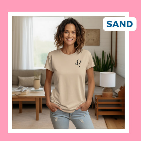 Leo handwritten symbol shirt