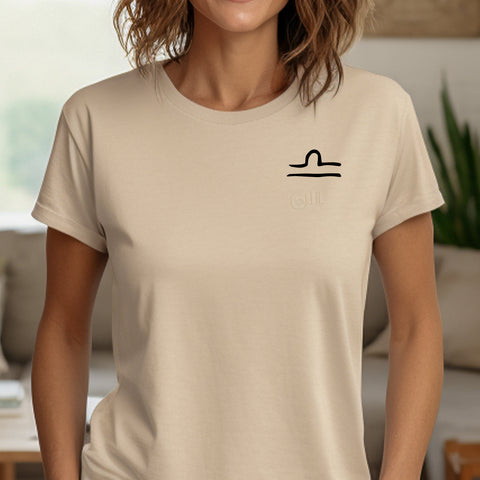 Libra handwritten symbol shirt