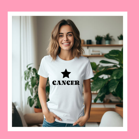 Cancer black star shirt