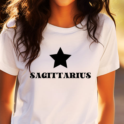 Sagittarius black star shirt