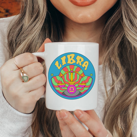 Libra 11 ounce groovy mug