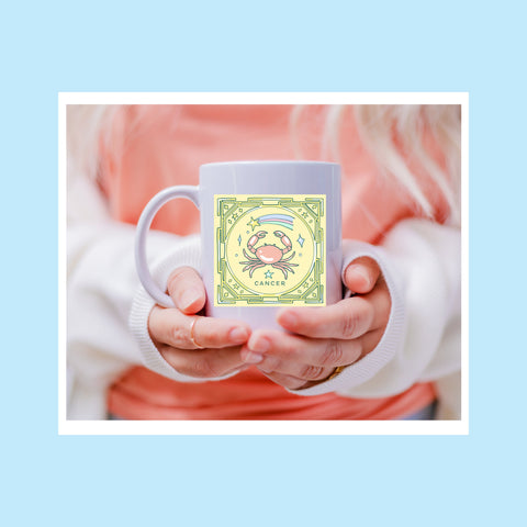 Cancer 11 ounce pastel illustration mug