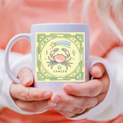 Cancer 11 ounce pastel illustration mug