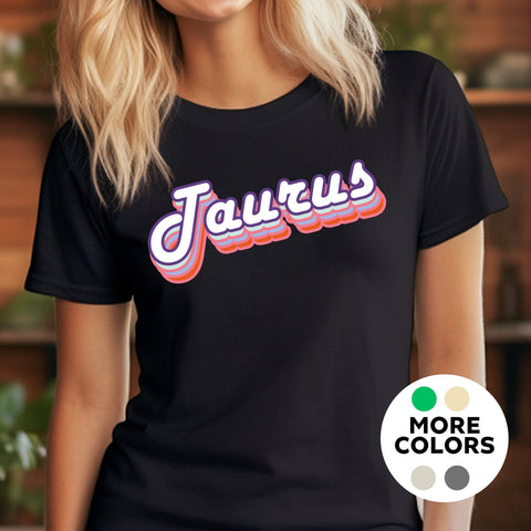 Taurus retro drop shadow shirt