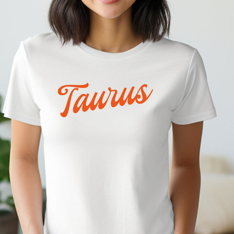Taurus red retro baseball shirt