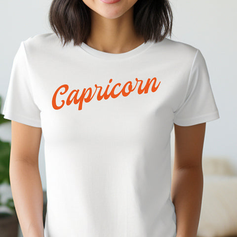 Capricorn red retro baseball shirt