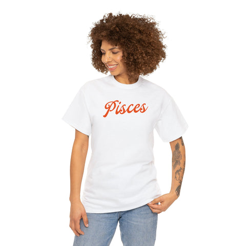 Pisces red retro baseball shirt
