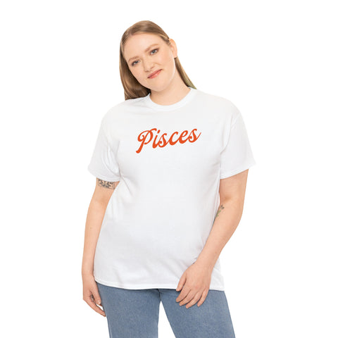 Pisces red retro baseball shirt