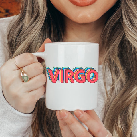 Virgo 11 ounce rainbow shadow mug