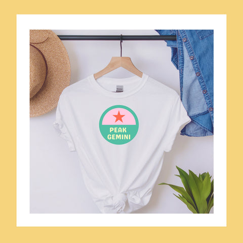 Peak Gemini star shirt