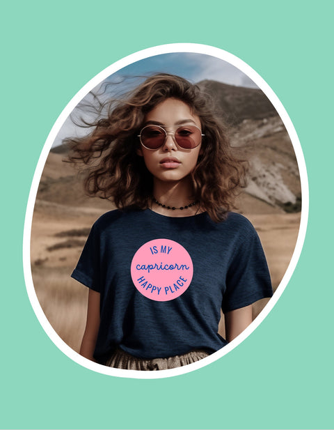 Capricorn is my happy place shirt