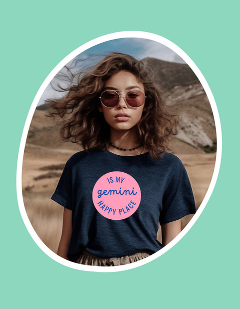 Gemini  is my happy place shirt