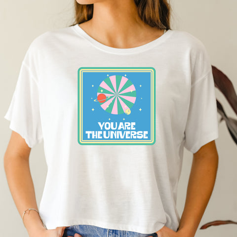 You Are The Universe crop top