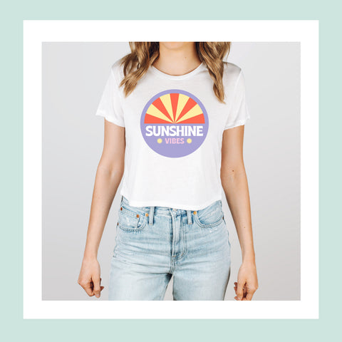 Sunshine Vibes crop top