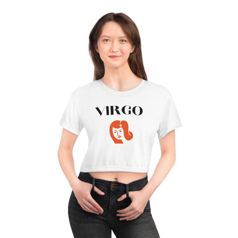 Virgo red symbol crop top