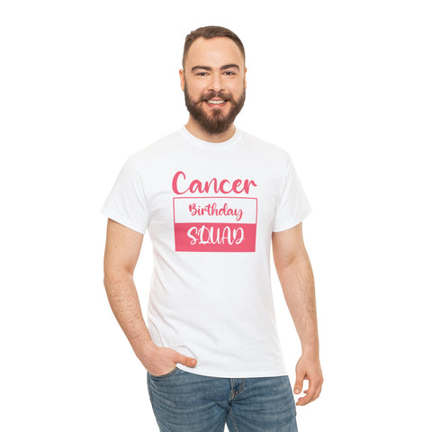 Cancer Square Birthday Squad Shirts