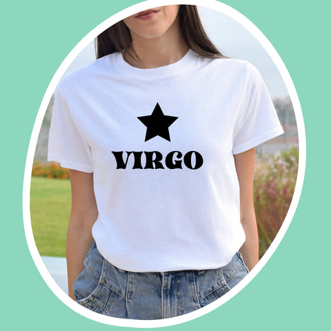 Virgo black star shirt