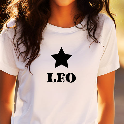 Leo black star shirt