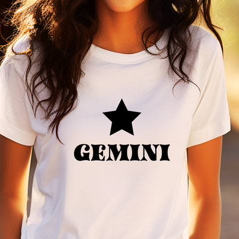 Gemini black star shirt