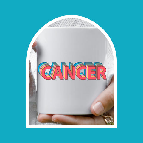 Cancer 11 ounce rainbow shadow mug