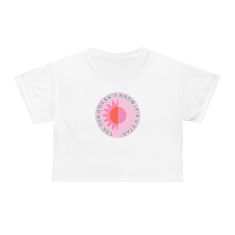 The Sun Doesn't Know It's A Star crop top