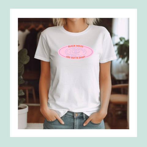 Black Holes Are Outta Site crop top