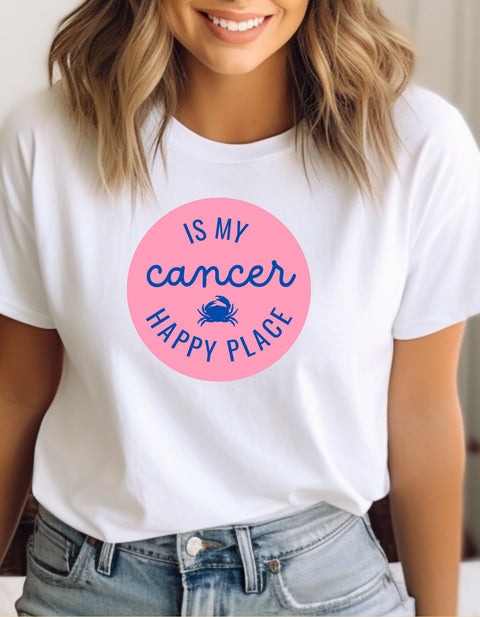 Cancer is my happy place shirt