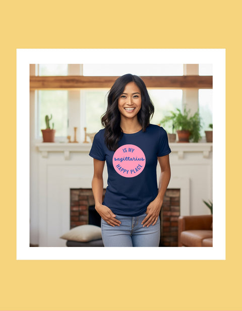 Sagittarius is my happy place shirt