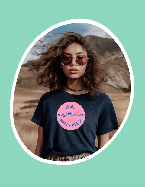 Sagittarius is my happy place shirt