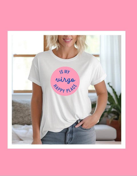 Virgo is my happy place shirt