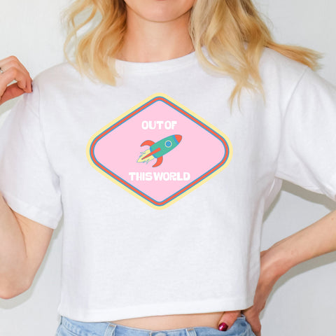 Out Of This World crop top