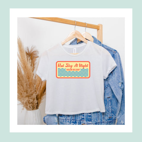Red Sky At Night crop top