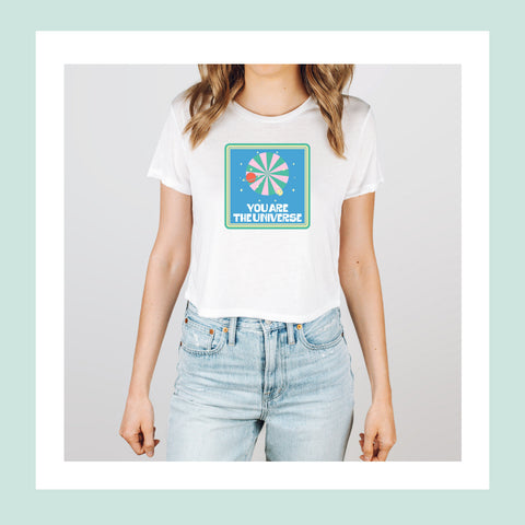 You Are The Universe crop top