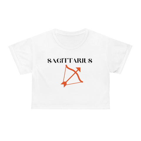 Sagittarius red symbol crop top