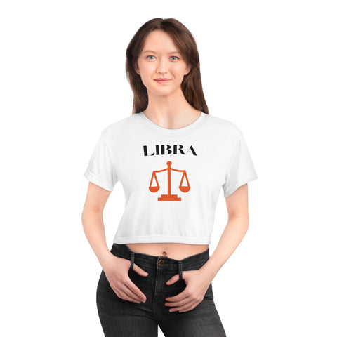 Libra red symbol crop top